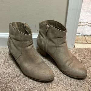 Tan booties